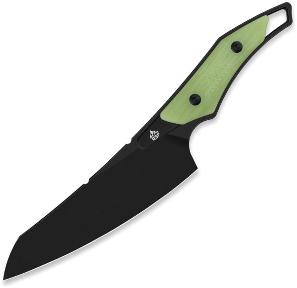QSP Knife T-Cook Fixed Blade Nitro V Glow G10 w/ Sheath