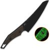 QSP Knife T-Cook Fixed Blade Nitro V Glow Micarta w/ Sheath