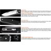 RUIKE LD51 Multifunctional Folding Knife Black G10 4.5"