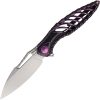 Rike Knife Thor 6 Framelock Purple Folding Knife 3.25"