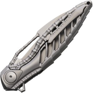 Rike Knife Thor 6 Framelock Folding Knife Gray 3.25in Blade