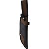 Rough Rider Combat Bowie Fixed Blade Knife Stacked Leather 9.5"