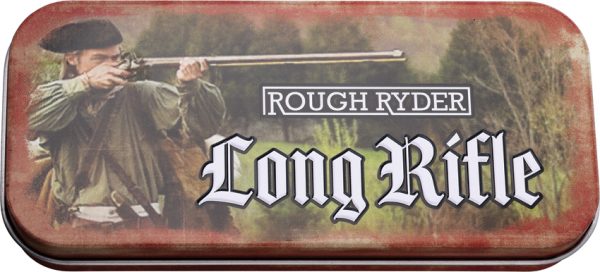 Rough Rider Long Rifle Trapper Red Folding Knife 4" Closed