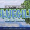 Rough Rider Bluegill Hawkbill 4" Folding Knife Blue Green Bone