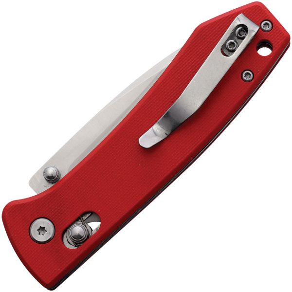 Rite Edge Rolling Lock Red Folding Knife 3.25" 8Cr13MoV
