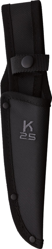 RUI32629_add_01 K25 Tactical Fixed Blade Knife 6.5" Black Sawback Stainless