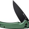 Sencut Serene Button Lock Folding Knife 3.5" D2 Green