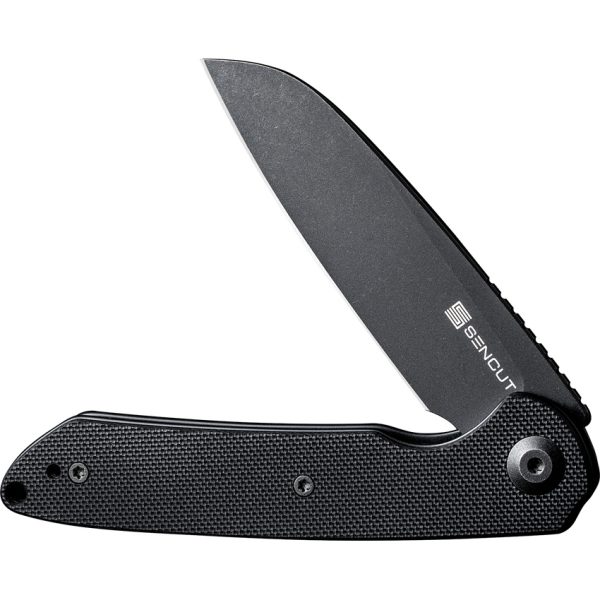 SENCUT Kyril Linerlock Folding Knife 3.13" Black G10