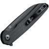 SENCUT Kyril Linerlock Folding Knife 3.13" Black Micarta