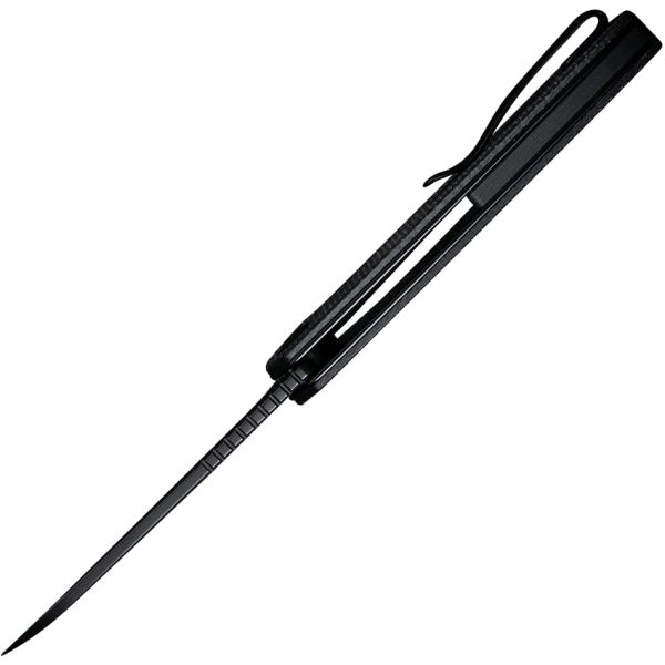 SENCUT Kyril Linerlock Folding Knife 3.13" Black Micarta