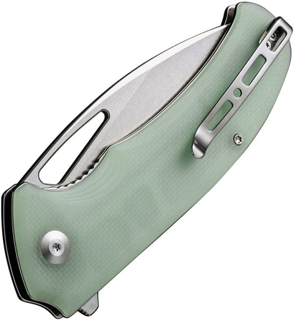 SENCUT Phantara Linerlock Folding Knife 3.75" 9Cr18MoV Jade G10