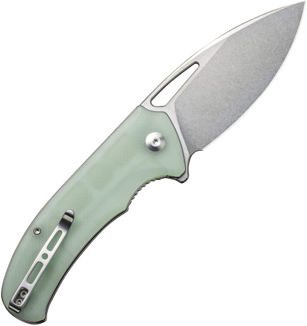 SENCUT Phantara Linerlock Folding Knife 3.75" 9Cr18MoV Jade G10