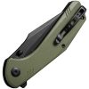 SENCUT Actium Linerlock Folding Knife 3.5" D2 OD Green G10