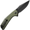 SENCUT Actium Linerlock Folding Knife 3.5" D2 OD Green G10