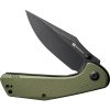 SENCUT Actium Linerlock Folding Knife 3.5" D2 OD Green G10