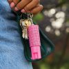 Sabre Jewel Design Pepper Spray Pink 3.5" w/ Clip