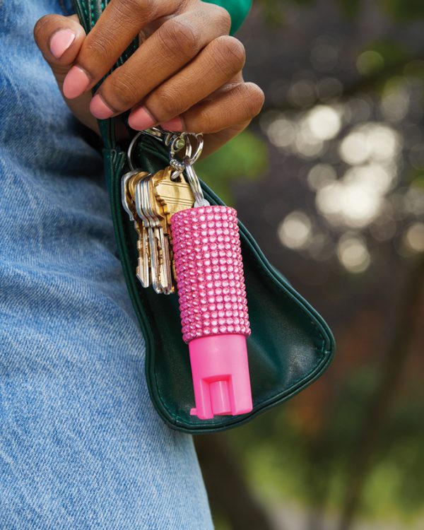 Sabre Jewel Design Pepper Spray Pink 3.5" w/ Clip
