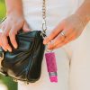 Sabre Jewel Design Pepper Spray Pink 3.5" w/ Clip