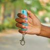 Sabre Jewel Design Pepper Spray 3.5" Teal w/ Clip
