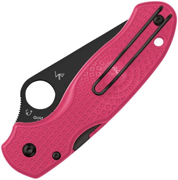 Spyderco Para 3 Compression Lock Folding Knife Pink 3" Blade