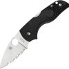 Spyderco Lil' Native Lockback Folding Knife 2.38" Serrated CTS-BD1