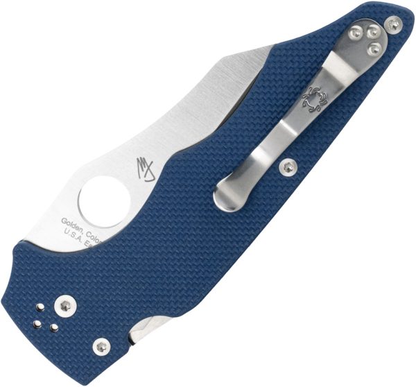 Spyderco Yojumbo Compression Lock Folding Knife 4" CPM SPY27 Blue G10