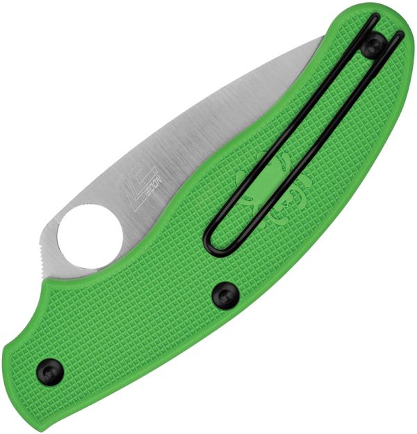 Spyderco UK Penknife SLIPIT 3" LC200N Folding Knife Green