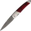 Damascus Linerlock Blood Stone