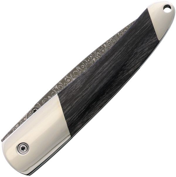 Damascus Linerlock Blood Stone