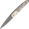 Damascus Linerlock White/Gold