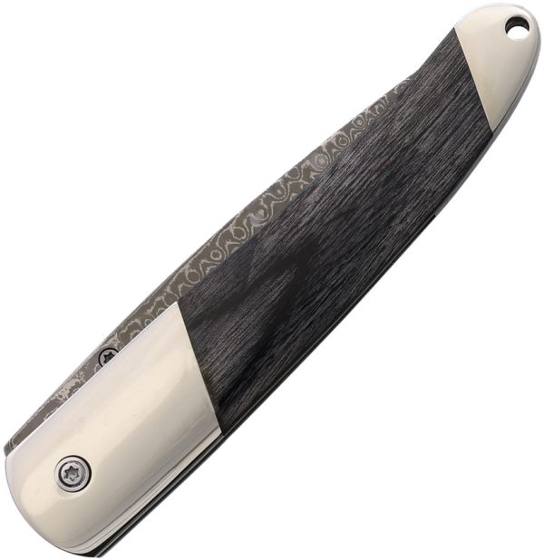 Damascus Linerlock White/Gold