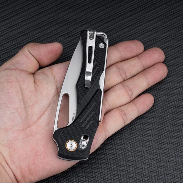 SRM Knives Mirage 239X Folding Knife D2 Blade Black G10