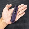 SRM Knives 258L Ambi Lock Folding Knife 3.5" D2 Purple G10