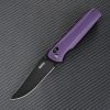 SRM Knives 258L Ambi Lock Folding Knife 3.5" D2 Purple G10