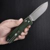SRM Knives Rubik Ambi Lock Folding Knife 3.5" 14C28N Green