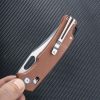 SRM Knives 9203 Folding Knife 3.5" Blade Brown Micarta