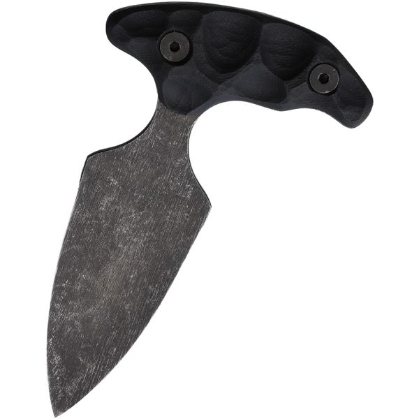Stroup Knives Stabber Push Dagger 2.75" 1095HC Black w/ Kydex Sheath