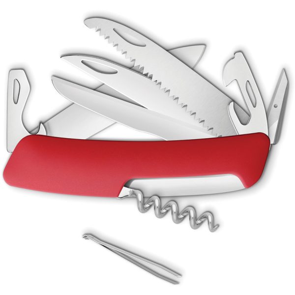 Swiza D09 Folding Knife Red Synthetic Handle 3.75 Closed