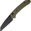 Defcon Ultra Lite Axis Lock Folding Knife OD Green 3in