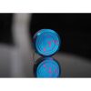TEC Accessories Ti-Tape Teal-Magenta Splash Titanium Keychain Measuring Tape