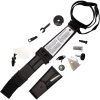 Tekna Wilderness Edge Survival Knife 6" Black Oxide 420HC Fixed Blade w/ Survival Sheath