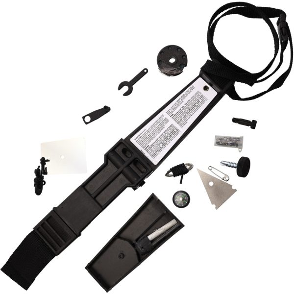 Tekna Wilderness Edge Survival Knife 6" Black Oxide 420HC Fixed Blade w/ Survival Sheath