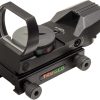 TRUGLO Multi-Reticle Dual Color Sight, Red/Green, 24x34mm