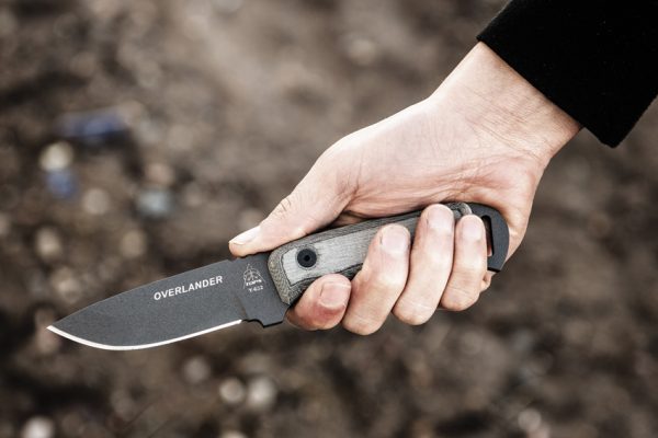 TOPS Overlander Fixed Blade Knife 3.25" 1095 Carbon Steel Black