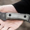 TOPS Overlander Fixed Blade Knife 3.25" 1095 Carbon Steel Black