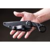 TOPS CUT Combat Utility Tool 4.25" Black 1095HC Fixed Blade w/ Sheath