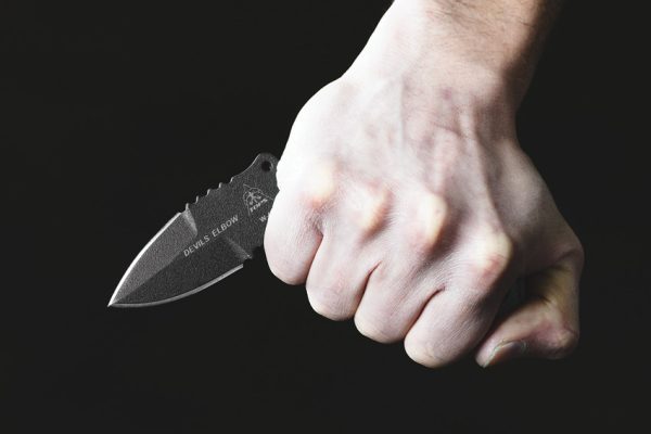 TPDEV01_add_09 TOPS Devils Elbow XL Fixed Blade Knife 3.25" 1095 Carbon Steel Black