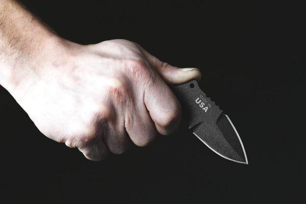 TPDEV01_add_10 TOPS Devils Elbow XL Fixed Blade Knife 3.25" 1095 Carbon Steel Black