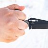 TPGR01_add_11 TOPS Grim Ripper 3.63" Fixed Blade Knife Black 1095HC Steel w/ Sheath
