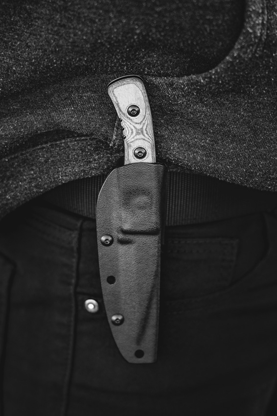 TOPS Little Bro Fixed Blade Knife 3" 1095 Steel Black